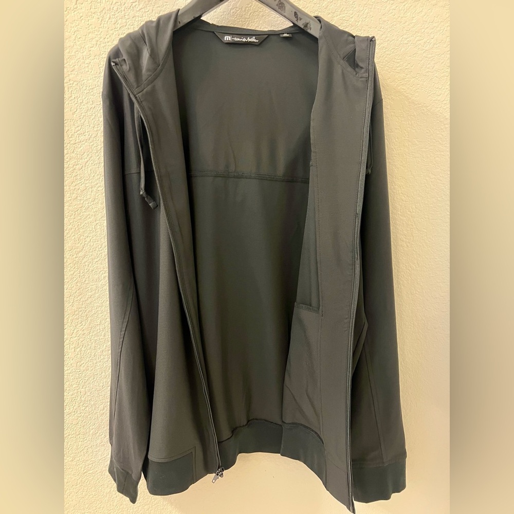 Travis Mathew Black Windbreaker with Hood and Full Zipper - Picture 6 of 10